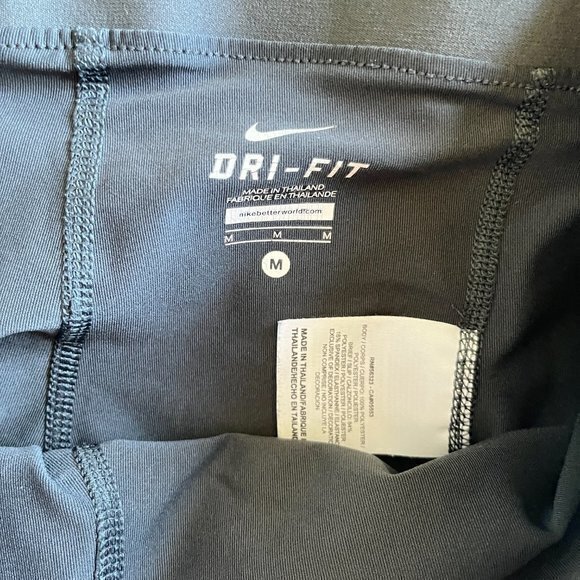 Nike Dri-Fit Double Shorts Womens Size M Teal Mesh Running Athletic Shorts‎ - Picture 4 of 5